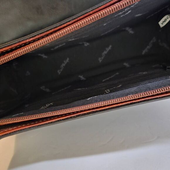 La Philipe black and brown handbag with a small crossbody inside. NWT. - Picture 6 of 7